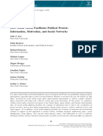 How Social Media Facilitates Political Protest: Information, Motivation, and Social Networks