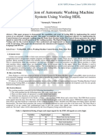 Implementation of Automatic Washing Machine Using VHDL