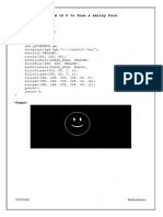 Code:: 01. Write A Program in C To Draw A Smiley Face