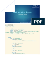 Math Game Source Code PDF