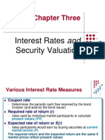 Chapter 3 Interest Rates and Security Valuation