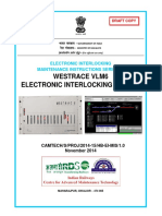 Draft Maintenance Handbook On WESTRACE VLM6 Electronic Interlocking PDF