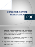 Mushroom Culture Preparation and Spawn Production