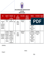 Instructional Supervisory Report Format 2019 2020