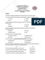 SECOND Periodic Test in MAPEH 6 1