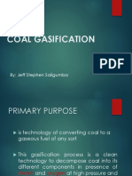 Coal Gasification: By: Jeff Stephen Saligumba