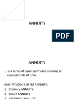 Annuity and Depreciation