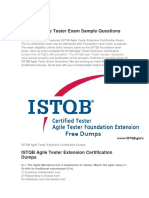 Certified Agile Tester Exam Sample Questions