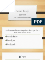 Kernel Essays: Reviving The Essay Gretchen Bernabei How To Teach Structure Without Formula