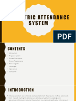 Biometric Attendance System