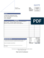 สำเนา Price Quotation Template Excel Free Download