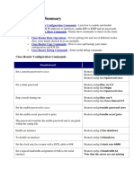 Cisco Command Summary: Cisco Router Configuration Commands