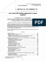 Review Article Number 50 The Maxwell-Stefan Approach To Mass Transfer