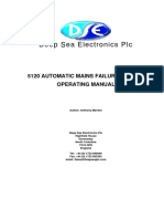 Deep Sea Electronics PLC: 5120 Automatic Mains Failure Module Operating Manual