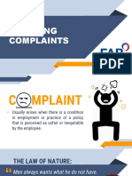 Handling Complaints: Ms. Jobeth J. Otos