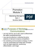 Promotion: Marketing Management Sem 1 Sunetra Saha