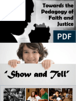 Towards The Pedagogy of Faith and Justice