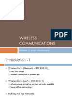 Wireless Communications: Wimax (A Brief Introduction)