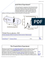 The Franck-Hertz Experiment : Nobel Prize in Physics, 1925