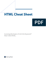 HTML Cheat Sheet: Beginner's