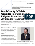 Maui County Officials Consider Recruiting Miami Litigator Bruce Jacobs in Affordable Housing Fight Daily Business Review PDF