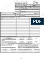 Certificate of Final Tax Withheld at Source: 004 053 294 000 Barangay Centro