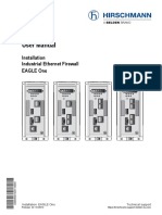 User Manual: Installation Industrial Ethernet Firewall Eagle One