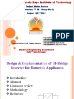 Project Status Review Semester: 7 EE (Group No: 2) Project I (2170001)