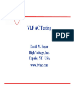 High Volatege VLF AC Testing Comparative