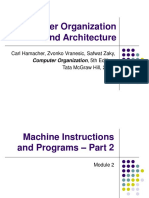 Computer Organization and Architecture (18EC35) - Machine Instructions and Programs - Part 2 (Module 2)