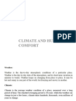 Unit I: Climate and Human Comfort