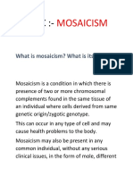 Mosaicism PDF