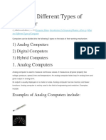 이 동 혁 해찬What are Different Types of Computer