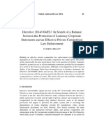 Directive 2014 104 EU in Search of A Bal PDF