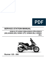 Piaggio Runner 125 - 200 Scooter Shop Manual