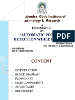 Dr. Rajendra Gode Institute of Technology & Research: "Automatic Pothole Detection While Driving"