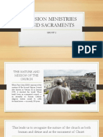 Mission Ministries and Sacraments (No Video)