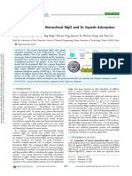 Synthesis of Porous Hierarchical Mgo and Its Superb Adsorption Properties