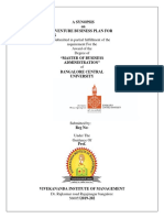 A Synopsis On The Strategic Venture Business Plan For Entrepreneurs