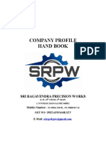 Company Profile Hand Book: Sri Ragavendra Precision Works