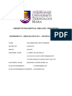 Chm457 Fundamental Organic Chemistry: Experiment 2: Preparation of 4 - Methylcyclohexene