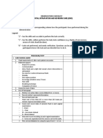 Einc Skills Checklist