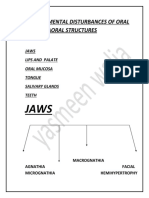 Developmental Disturbances in Oral Cavity