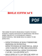 Role Efficacy