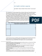 Monitoring Public Health Nutrition Capacity Development