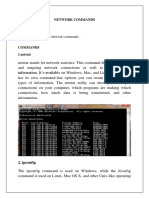 EX - NO.1 Aim: To Learn and Use Network Commands