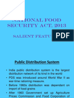 National Food Security Act, 2013: Salient Features