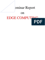 Edge Computing Seminar Report