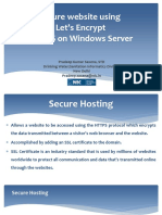 Secure Hosting With Lets Encrypt in IIS (1) .PPSX