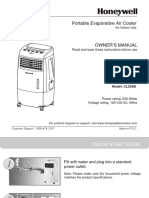 Portable Evaporative Air Cooler: Owner'S Manual